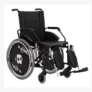 Cadeira de rodas Jaguaribe Ágile Fat com elevação de pernas – assento 50cm