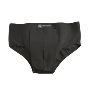 Cueca para hérnia inguinal dupla bilateral Ortocenter – Preta