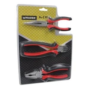 Kit Alicates 3Un, 175mm Mader