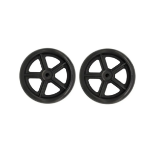 Roda traseira aro 6 cadeira de banho Jaguaribe furo 8mm – par
