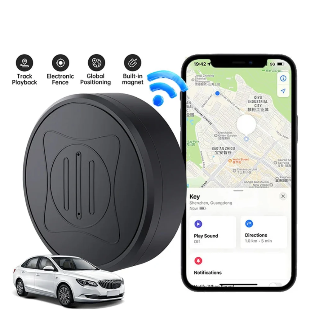 Mini Rastreador GPS Magnético - Anti-Perda, Carro, Animais, Crianças, App iOS/Android - Image 2