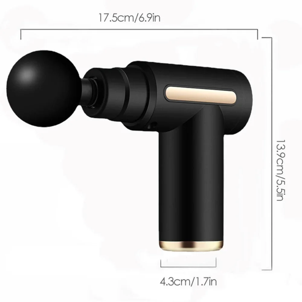 Mini Pistola de Massagem Muscular Portátil - Alívio Dor, Relaxamento, Viagem, USB-C - Image 4