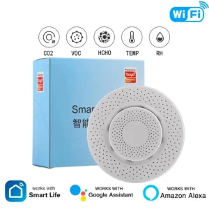 Sensor Qualidade Ar - CO2, Formaldeído, VOC, Temp., Humidade, Alexa/Google