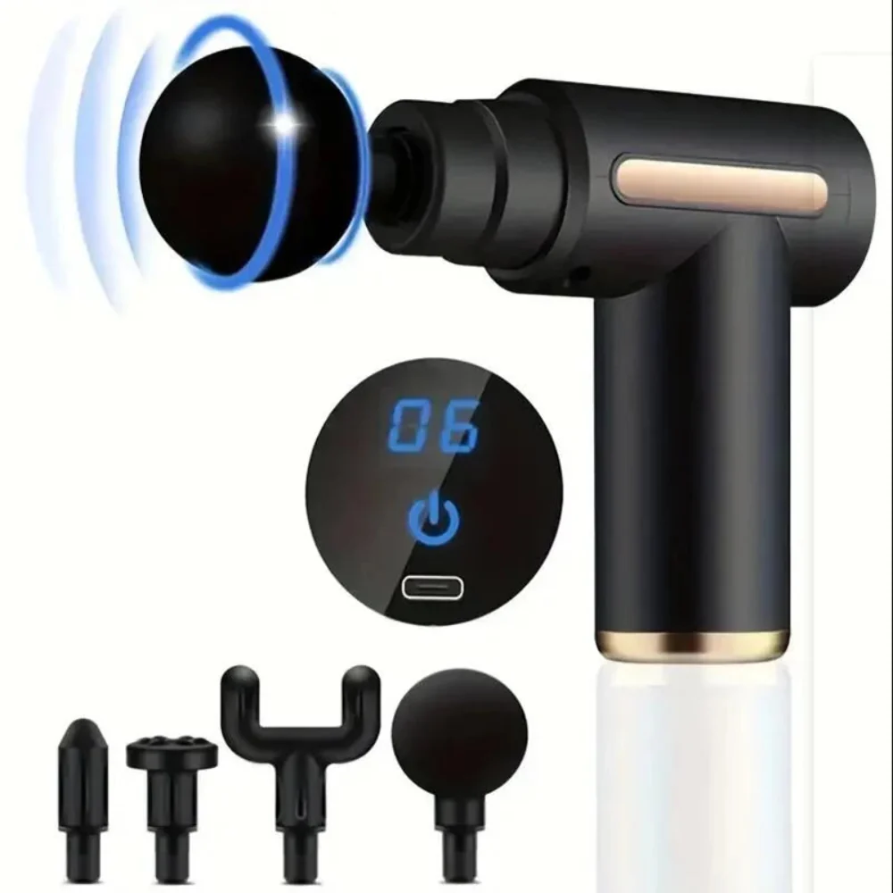 Mini Pistola de Massagem Muscular Portátil - Alívio Dor, Relaxamento, Viagem, USB-C - Image 2