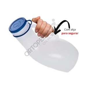 Papagaio hospitalar de plástico 1000ml com tampa – urinol masculino