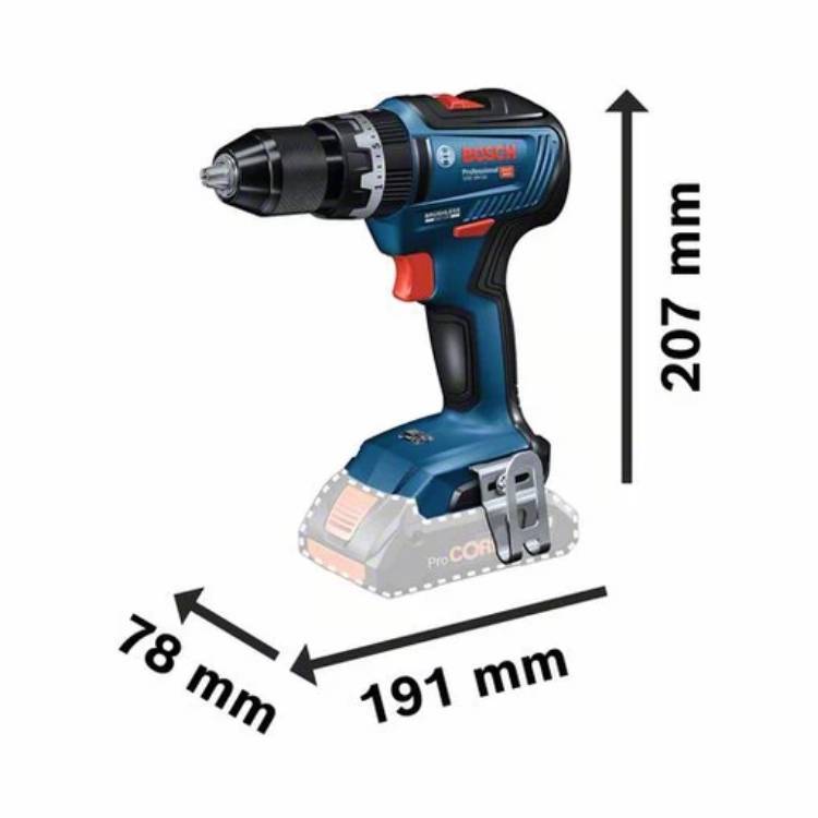 Berbequim com Percussão a Bateria – Modelo GSB 18V-55 – Bosch Profissional - Image 3